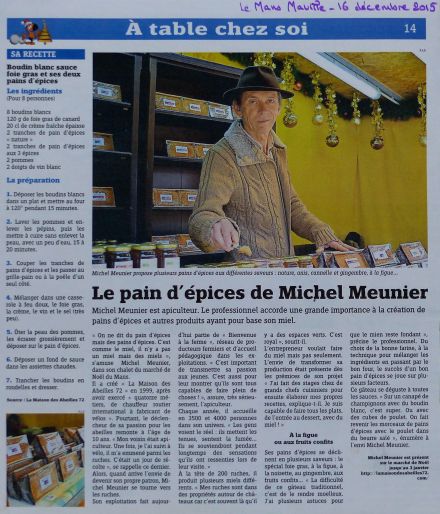 Pain d'Épices Michel Meunier-Le Mans Maville 16 déc 2015